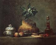 Jean Baptiste Simeon Chardin Round cake Spain oil painting artist